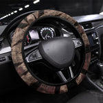 African Halloween Egypt Mummy Wrap Steering Wheel Cover Golden Winged Scarab Badge