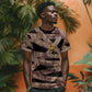 African Halloween Egypt Mummy Wrap T shirt Golden Winged Scarab Badge