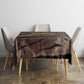 African Halloween Egypt Mummy Wrap Tablecloth Golden Winged Scarab Badge