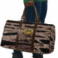 African Halloween Egypt Mummy Wrap Travel Bag Golden Winged Scarab Badge