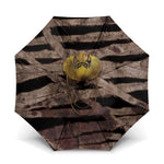 African Halloween Egypt Mummy Wrap Umbrella Golden Winged Scarab Badge