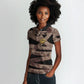 African Halloween Egypt Mummy Wrap Women Polo Shirt Golden Winged Scarab Badge