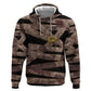 African Halloween Egypt Mummy Wrap Zip Hoodie Golden Winged Scarab Badge
