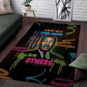 Martin Luther King Jr Day Area Rug What Are You Doing For Others - African Pride