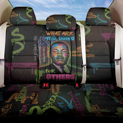 Martin Luther King Jr Day Back Car Seat Cover What Are You Doing For Others - African Pride