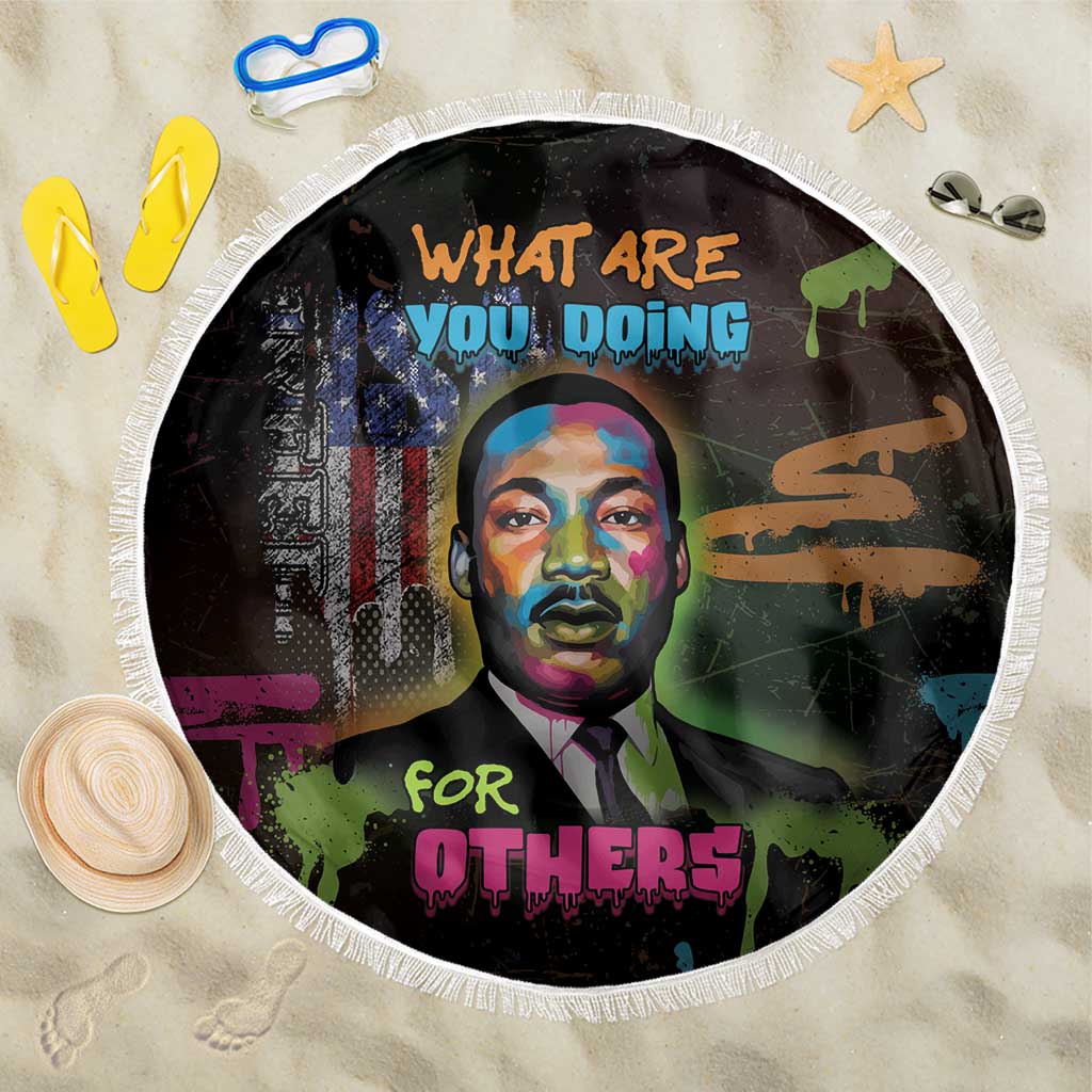 Martin Luther King Jr Day Beach Blanket What Are You Doing For Others - African Pride