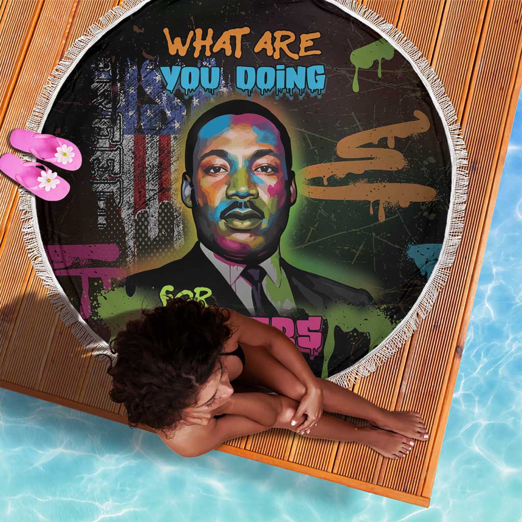 Martin Luther King Jr Day Beach Blanket What Are You Doing For Others - African Pride
