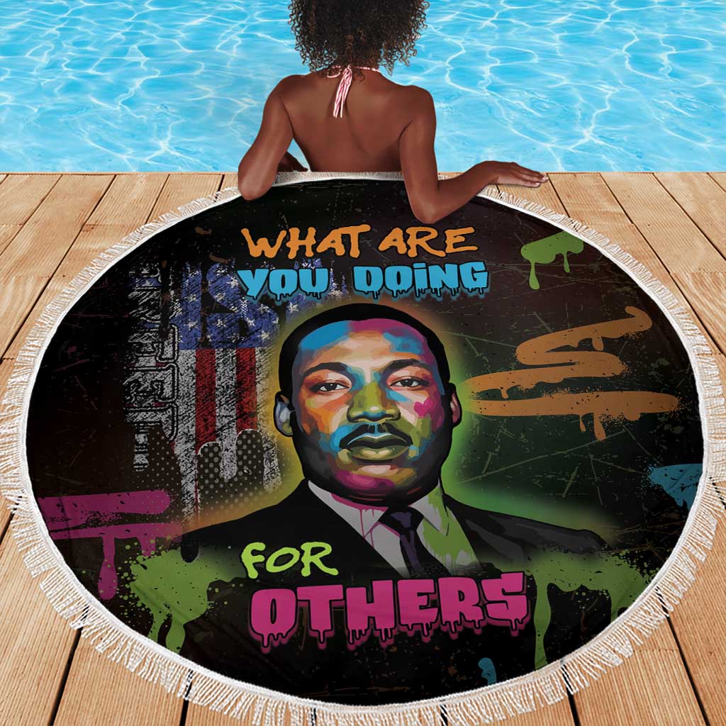 Martin Luther King Jr Day Beach Blanket What Are You Doing For Others - African Pride