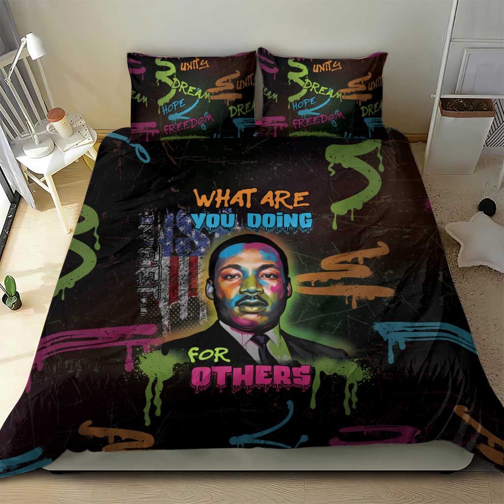 Martin Luther King Jr Day Bedding Set What Are You Doing For Others - African Pride