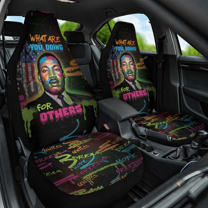 Martin Luther King Jr Day Car Seat Cover What Are You Doing For Others - African Pride