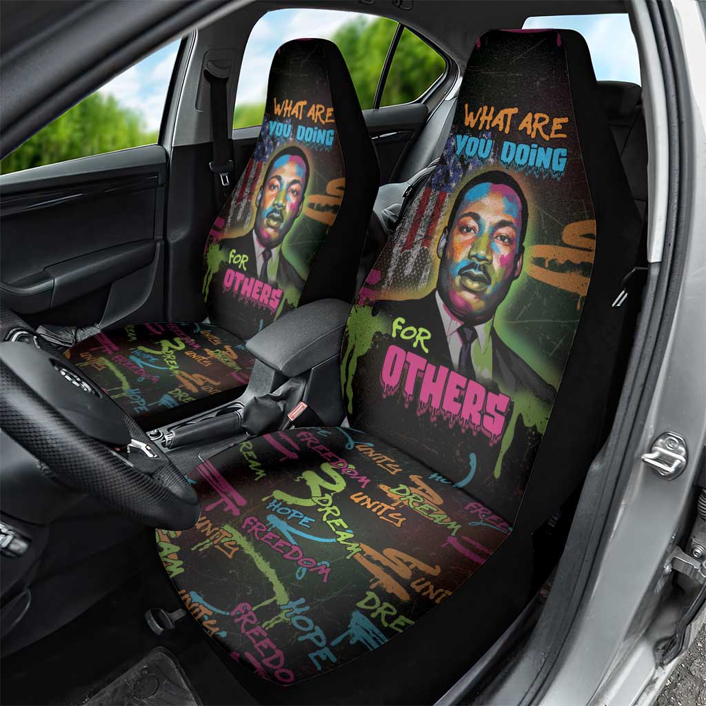Martin Luther King Jr Day Car Seat Cover What Are You Doing For Others - African Pride