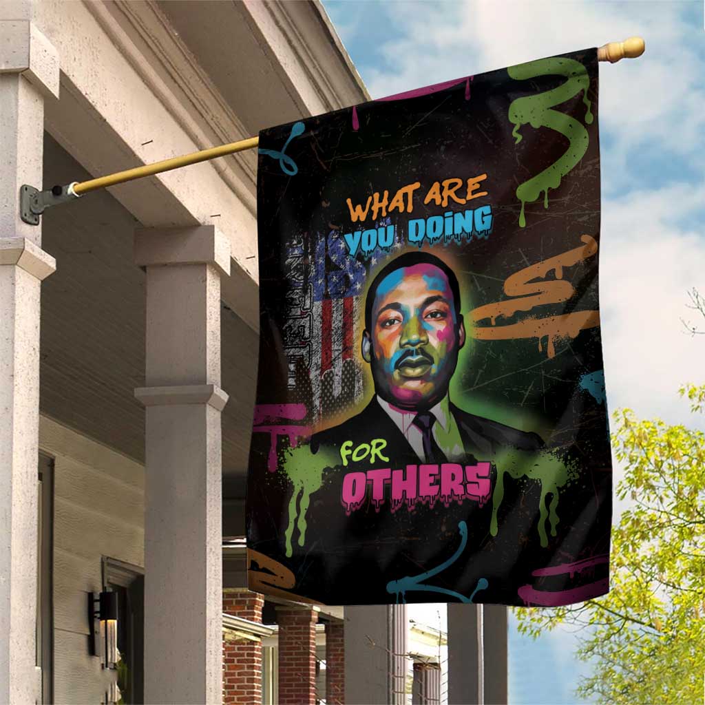 Martin Luther King Jr Day Garden Flag What Are You Doing For Others - African Pride