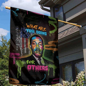 Martin Luther King Jr Day Garden Flag What Are You Doing For Others - African Pride