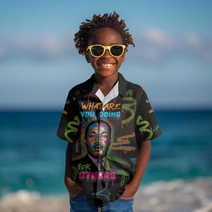 Martin Luther King Jr Day Kid Hawaiian Shirt What Are You Doing For Others - African Pride