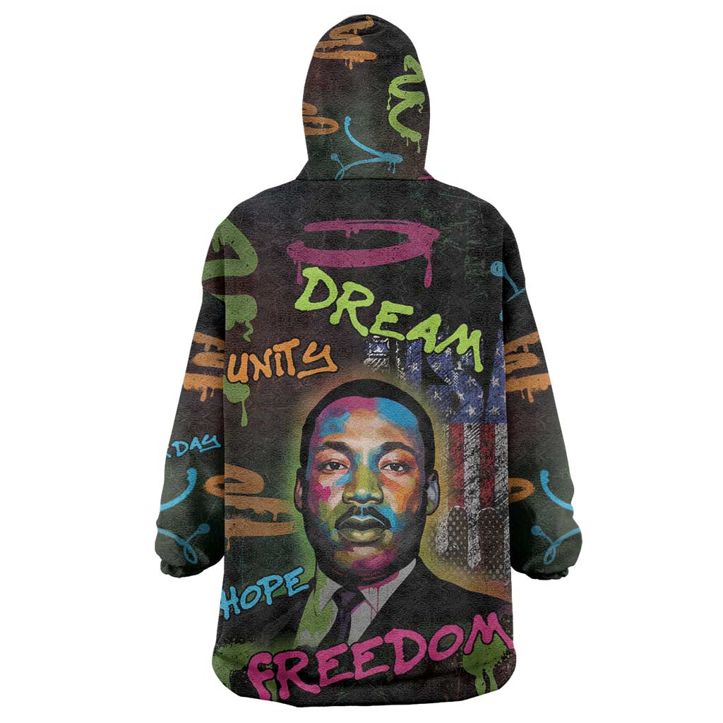 Martin Luther King Jr Day Kid Wearable Blanket Hoodie What Are You Doing For Others - African Pride