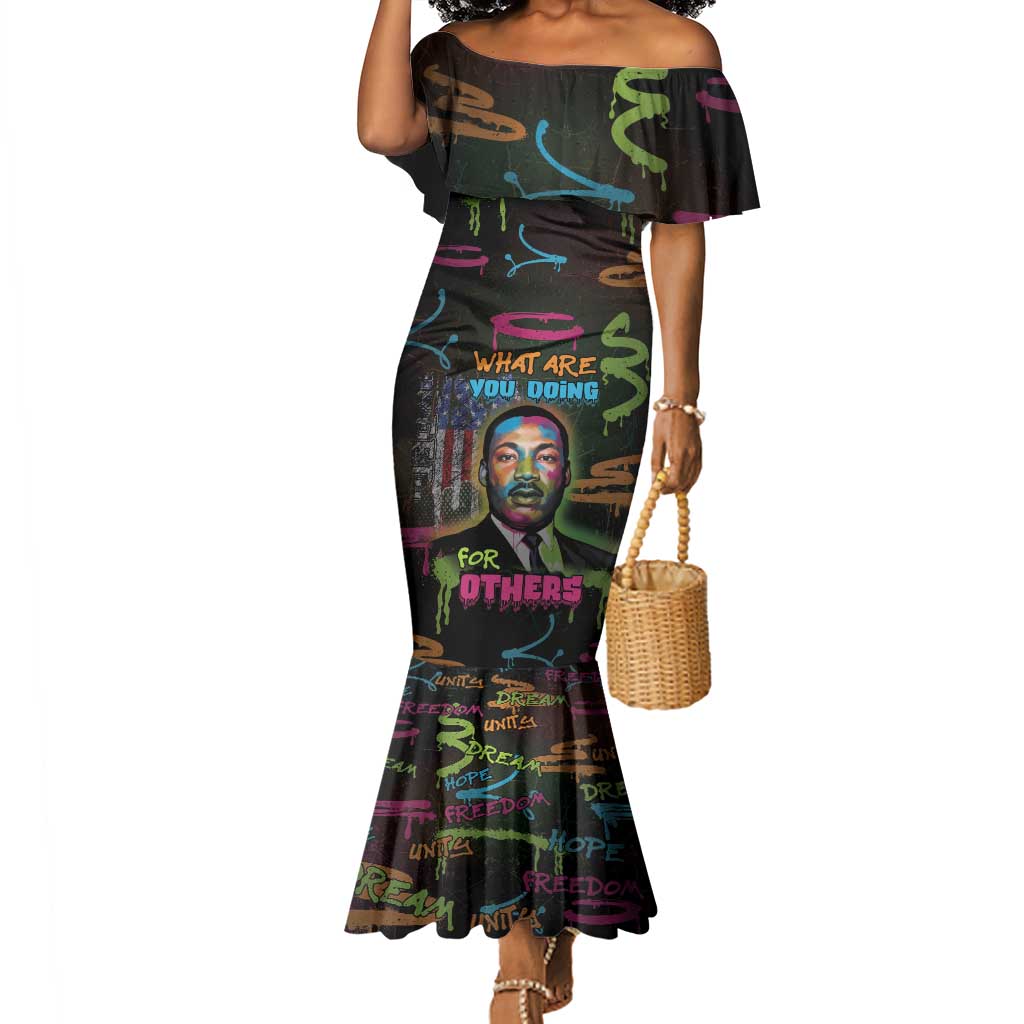 Martin Luther King Jr Day Mermaid Dress What Are You Doing For Others - African Pride