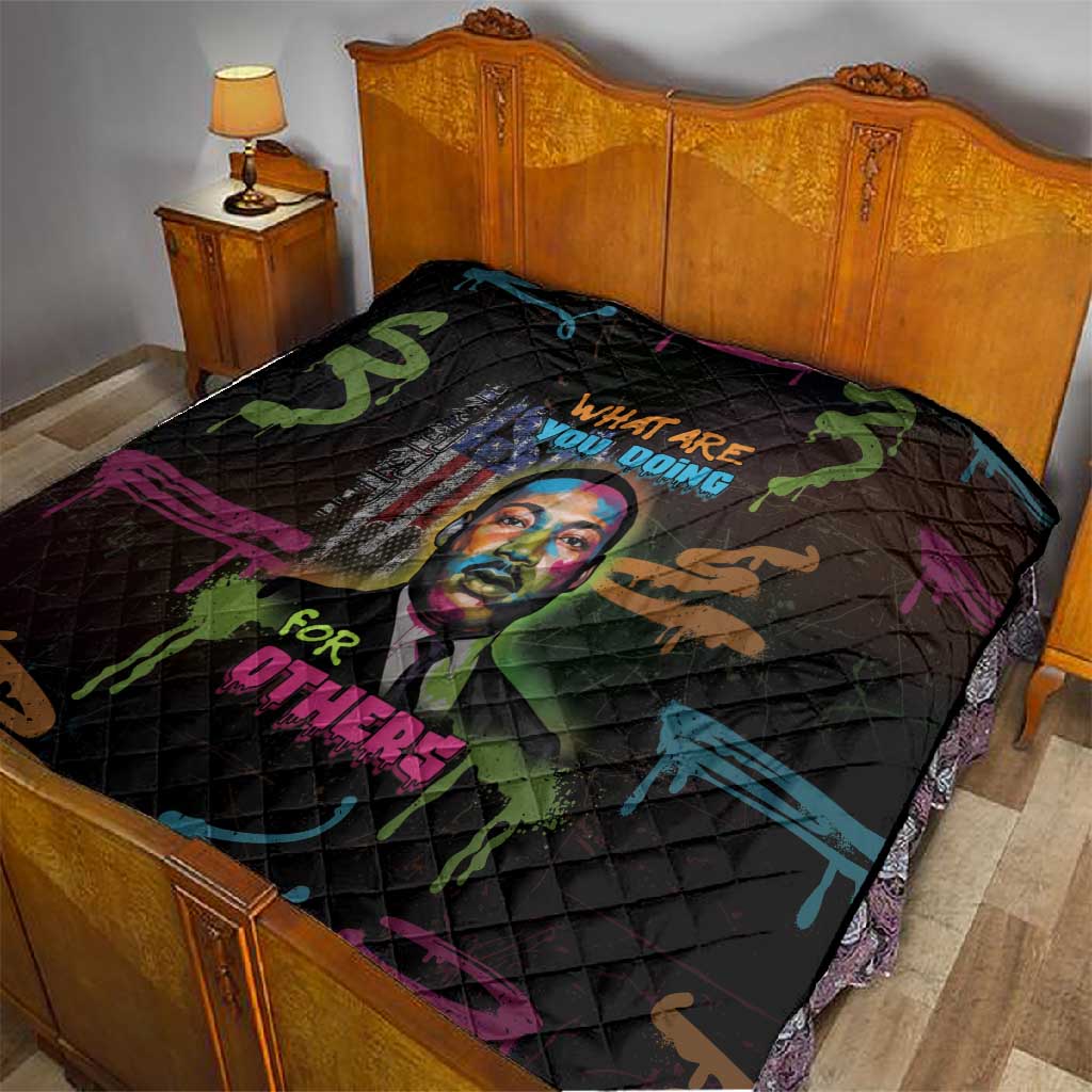 Martin Luther King Jr Day Quilt What Are You Doing For Others - African Pride