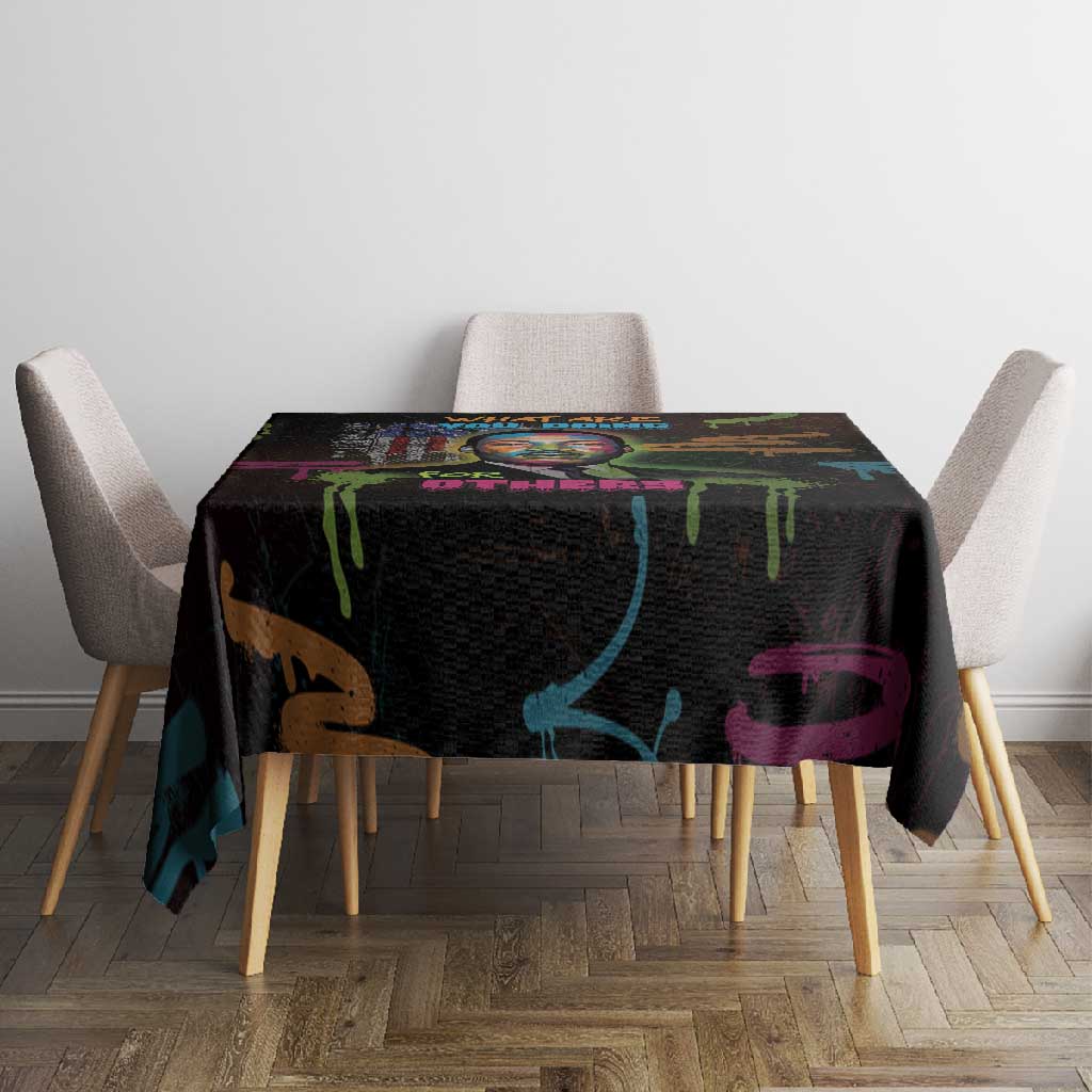 Martin Luther King Jr Day Tablecloth What Are You Doing For Others - African Pride