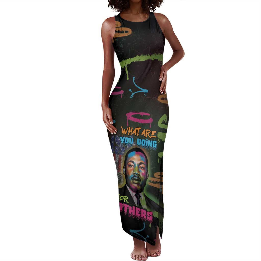 Martin Luther King Jr Day Tank Maxi Dress What Are You Doing For Others - African Pride