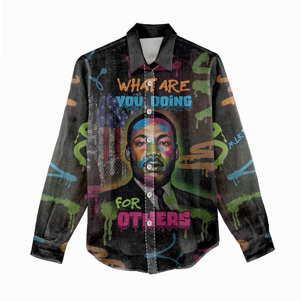 Martin Luther King Jr Day Women Casual Shirt What Are You Doing For Others - African Pride