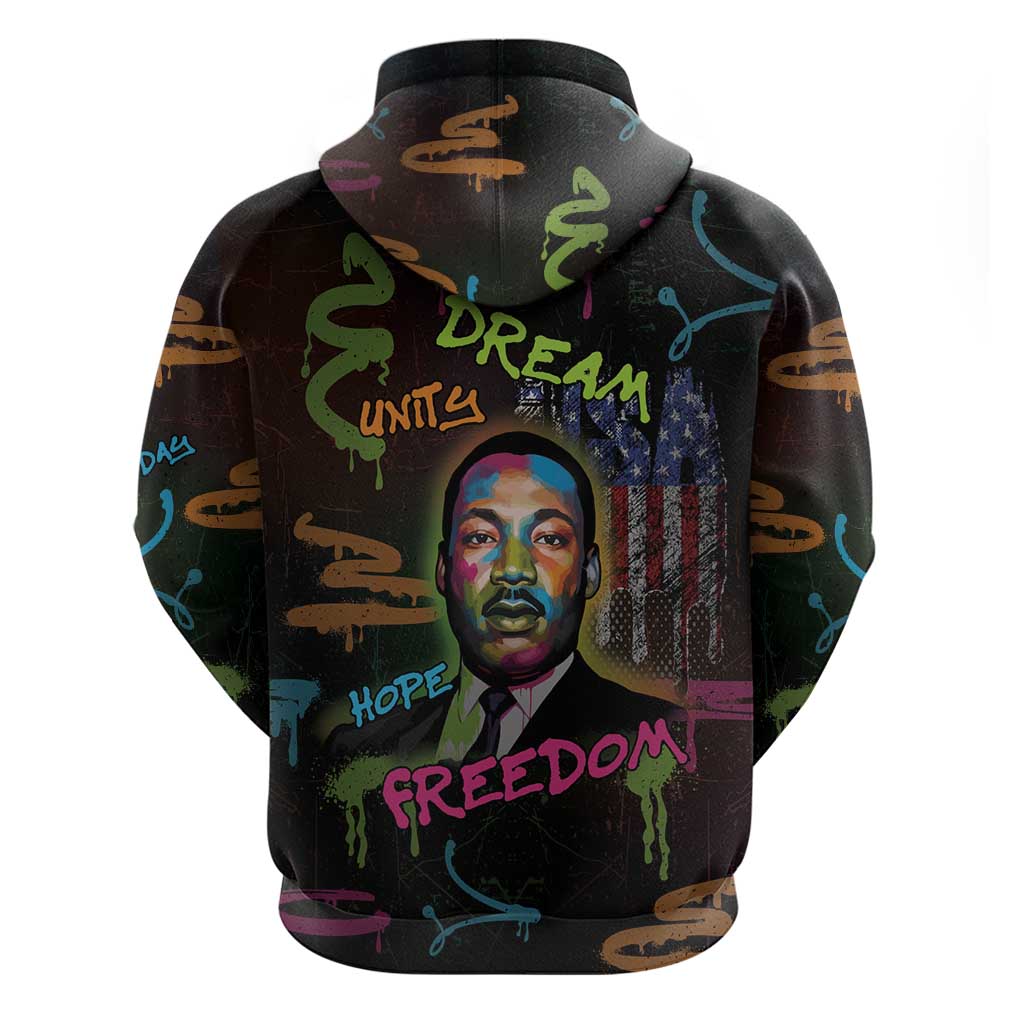 Martin Luther King Jr Day Zip Hoodie What Are You Doing For Others - African Pride