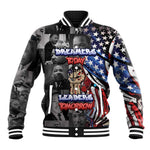 Martin Luther King Jr Day Baseball Jacket Dreamers Today Leaders Tomorrow - African Pride