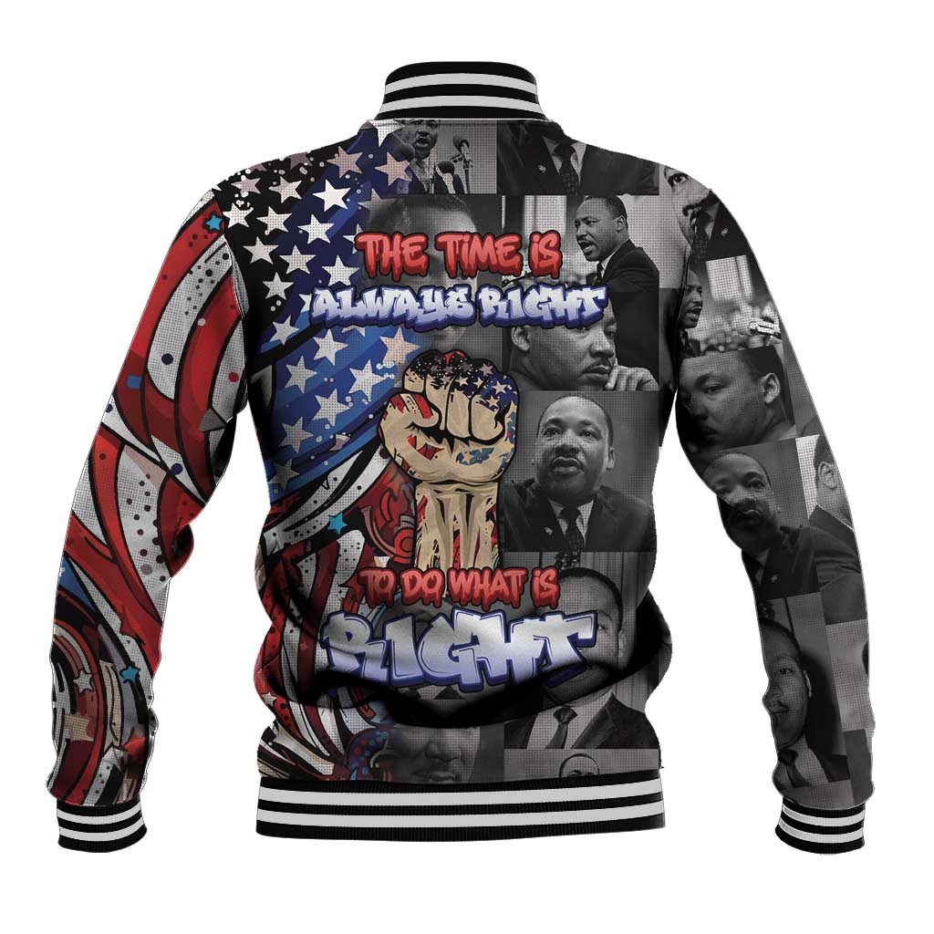 Martin Luther King Jr Day Baseball Jacket Dreamers Today Leaders Tomorrow - African Pride
