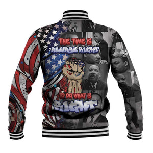 Martin Luther King Jr Day Baseball Jacket Dreamers Today Leaders Tomorrow - African Pride