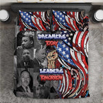 Martin Luther King Jr Day Bedding Set Dreamers Today Leaders Tomorrow - African Pride