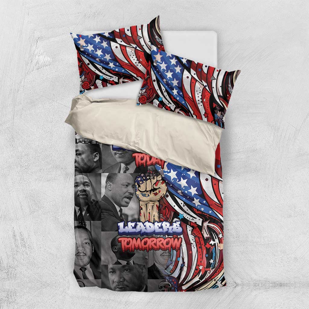 Martin Luther King Jr Day Bedding Set Dreamers Today Leaders Tomorrow - African Pride
