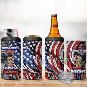 Martin Luther King Jr Day 4 in 1 Can Cooler Tumbler Dreamers Today Leaders Tomorrow - African Pride