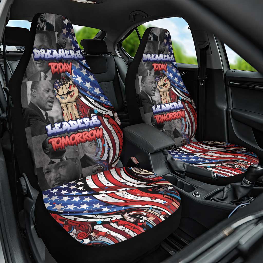 Martin Luther King Jr Day Car Seat Cover Dreamers Today Leaders Tomorrow - African Pride