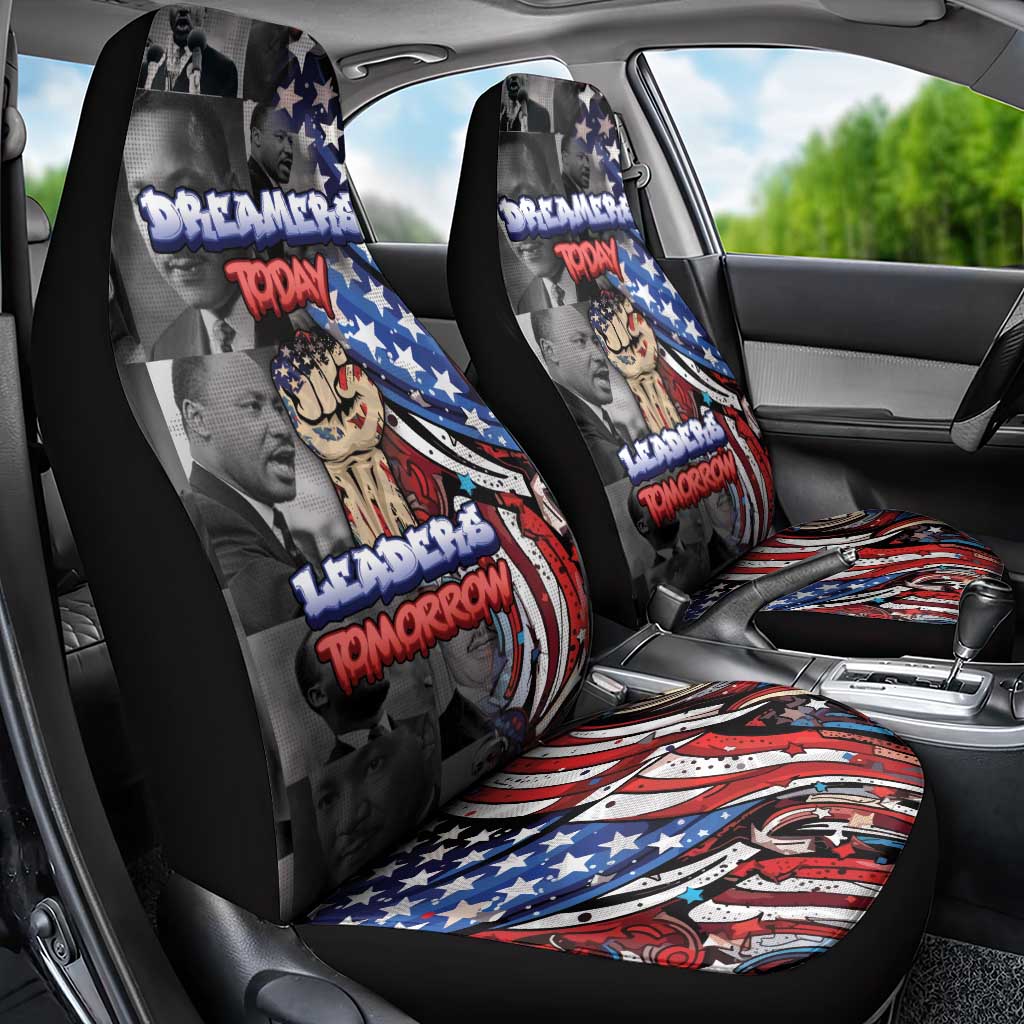Martin Luther King Jr Day Car Seat Cover Dreamers Today Leaders Tomorrow - African Pride