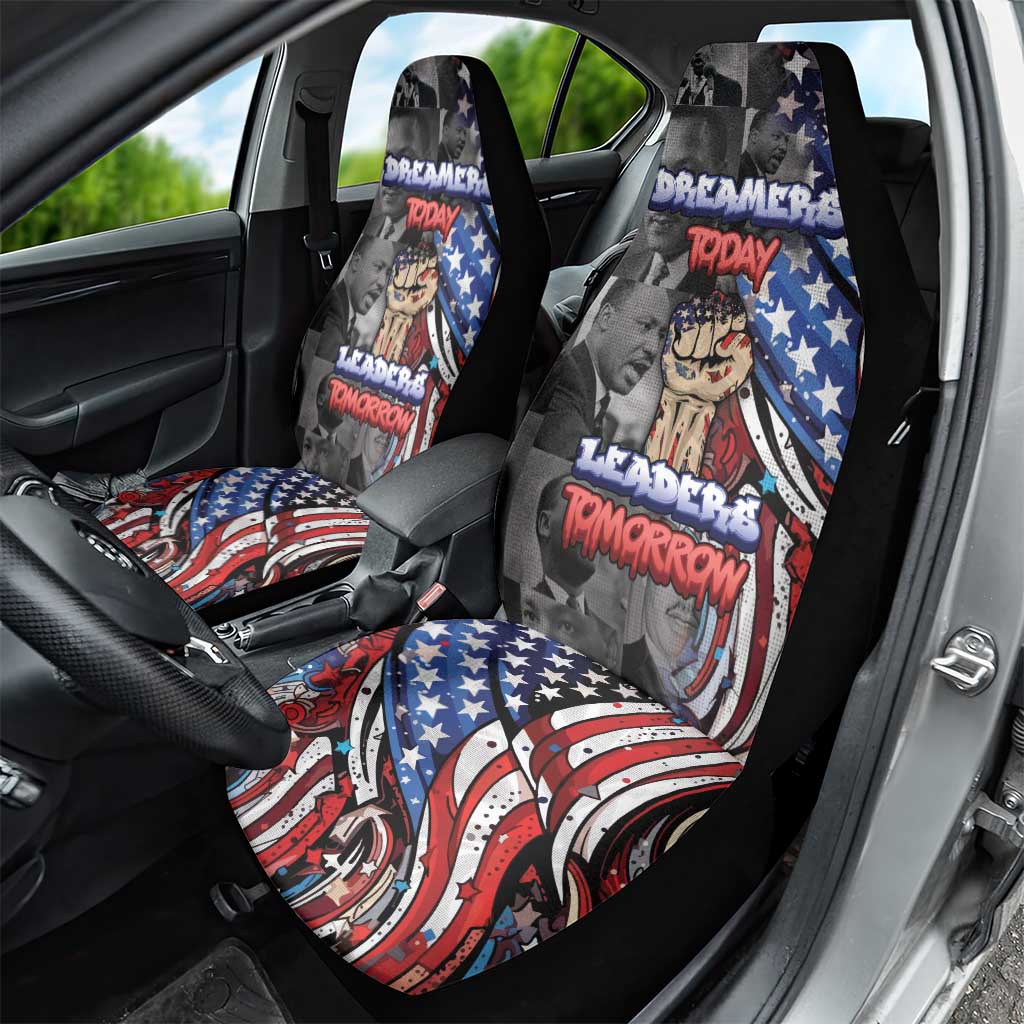 Martin Luther King Jr Day Car Seat Cover Dreamers Today Leaders Tomorrow - African Pride