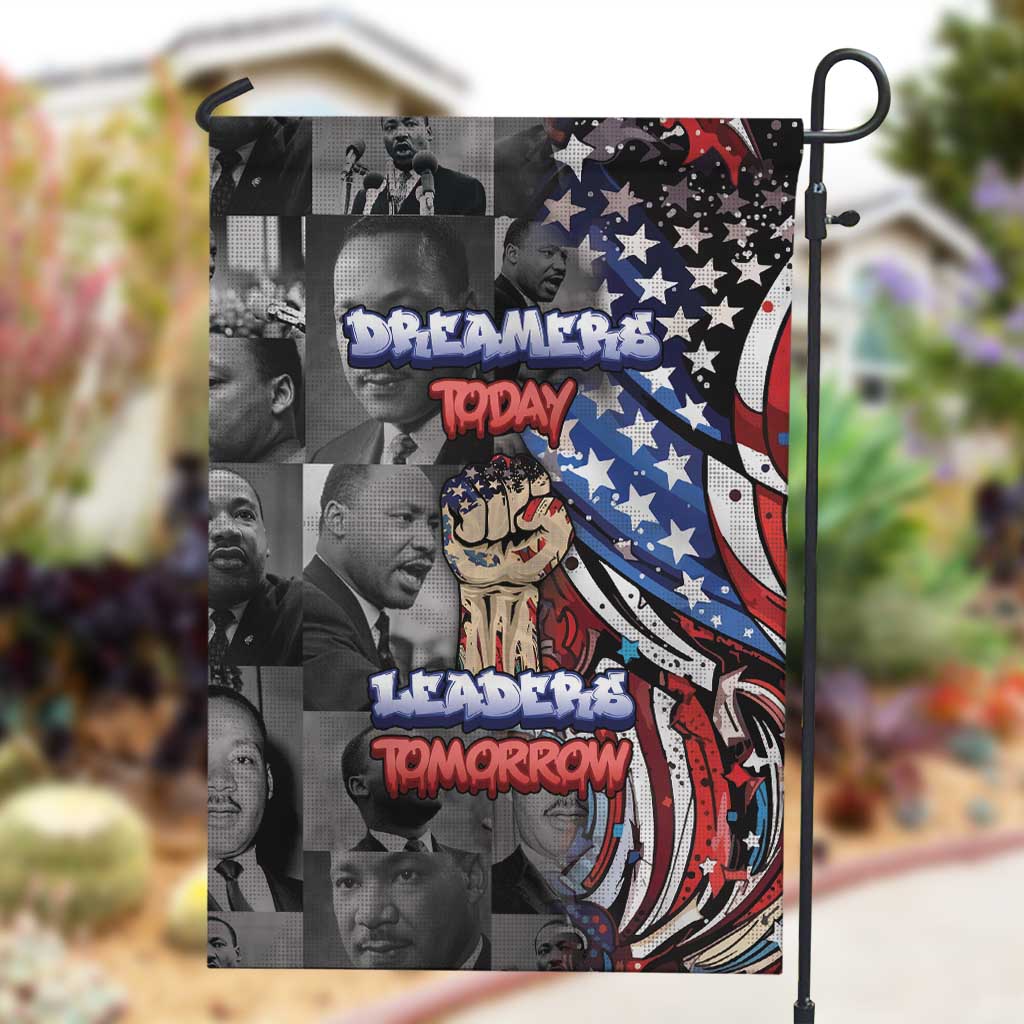 Martin Luther King Jr Day Garden Flag Dreamers Today Leaders Tomorrow - African Pride