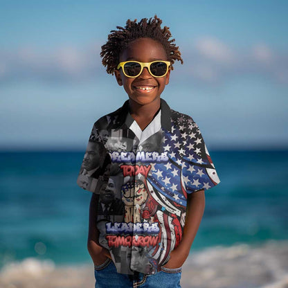 Martin Luther King Jr Day Kid Hawaiian Shirt Dreamers Today Leaders Tomorrow - African Pride