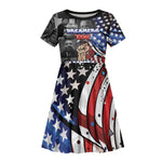 Martin Luther King Jr Day Kid Short Sleeve Dress Dreamers Today Leaders Tomorrow - African Pride