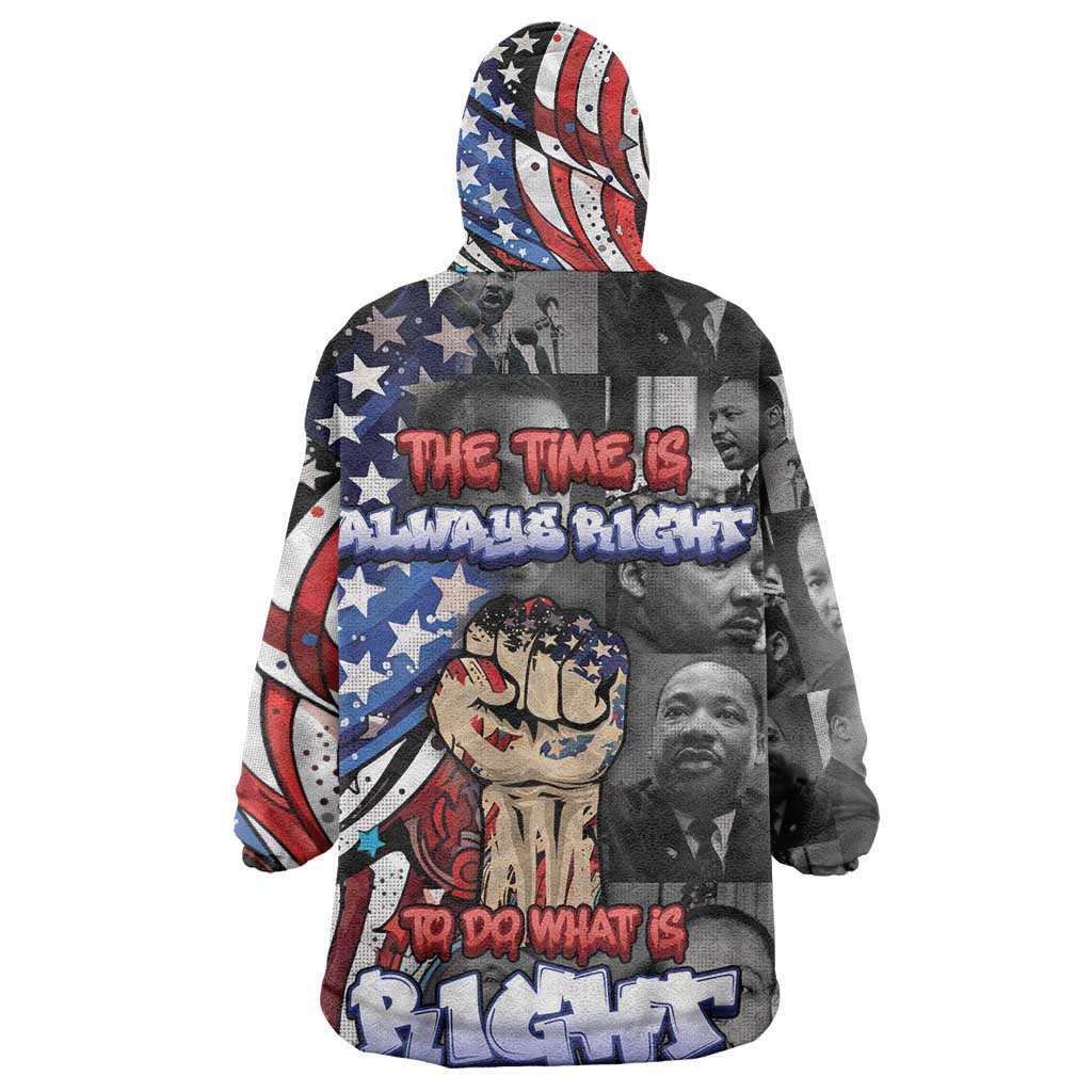 Martin Luther King Jr Day Kid Wearable Blanket Hoodie Dreamers Today Leaders Tomorrow - African Pride