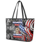 Martin Luther King Jr Day Leather Tote Bag Dreamers Today Leaders Tomorrow - African Pride