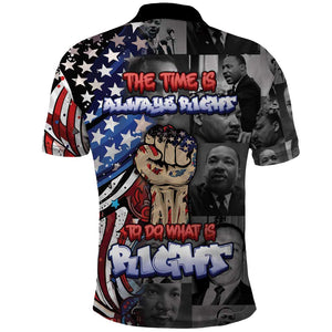 Martin Luther King Jr Day Polo Shirt Dreamers Today Leaders Tomorrow - African Pride