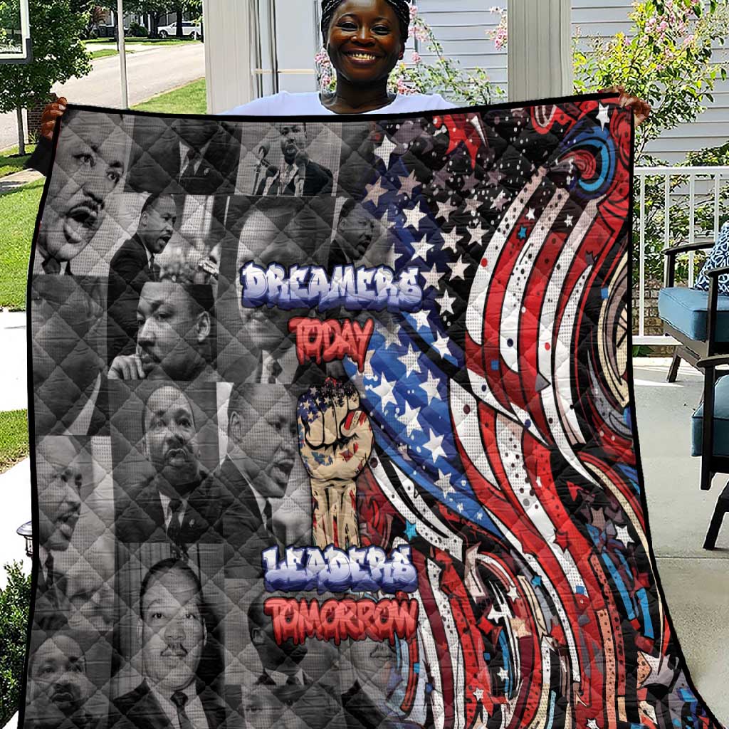 Martin Luther King Jr Day Quilt Dreamers Today Leaders Tomorrow - African Pride