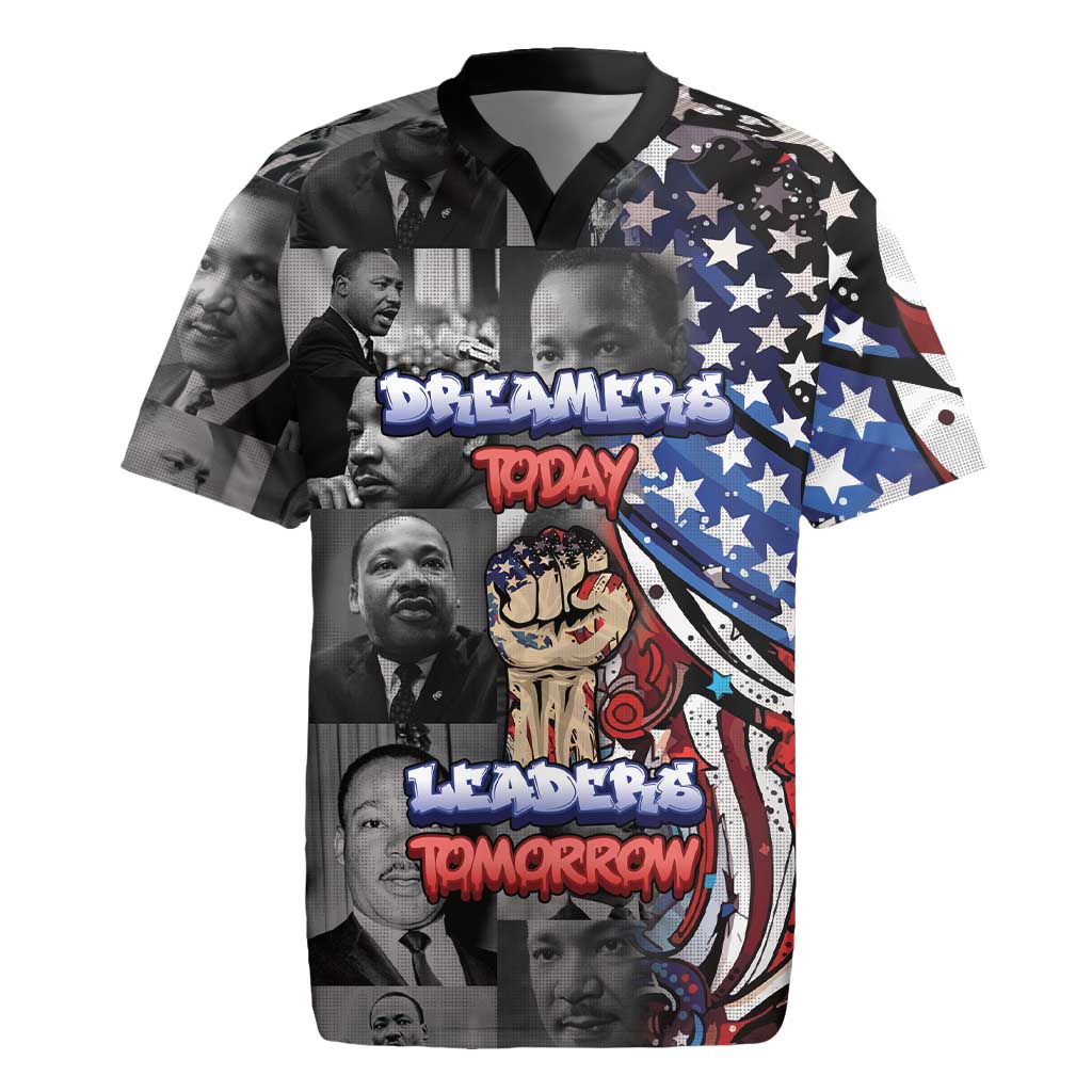 Martin Luther King Jr Day Rugby Jersey Dreamers Today Leaders Tomorrow - African Pride