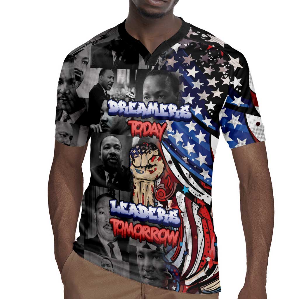 Martin Luther King Jr Day Rugby Jersey Dreamers Today Leaders Tomorrow - African Pride