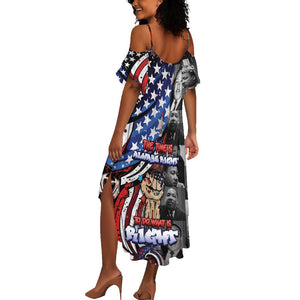 Martin Luther King Jr Day Summer Maxi Dress Dreamers Today Leaders Tomorrow - African Pride