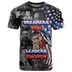 Martin Luther King Jr Day T shirt Dreamers Today Leaders Tomorrow - African Pride