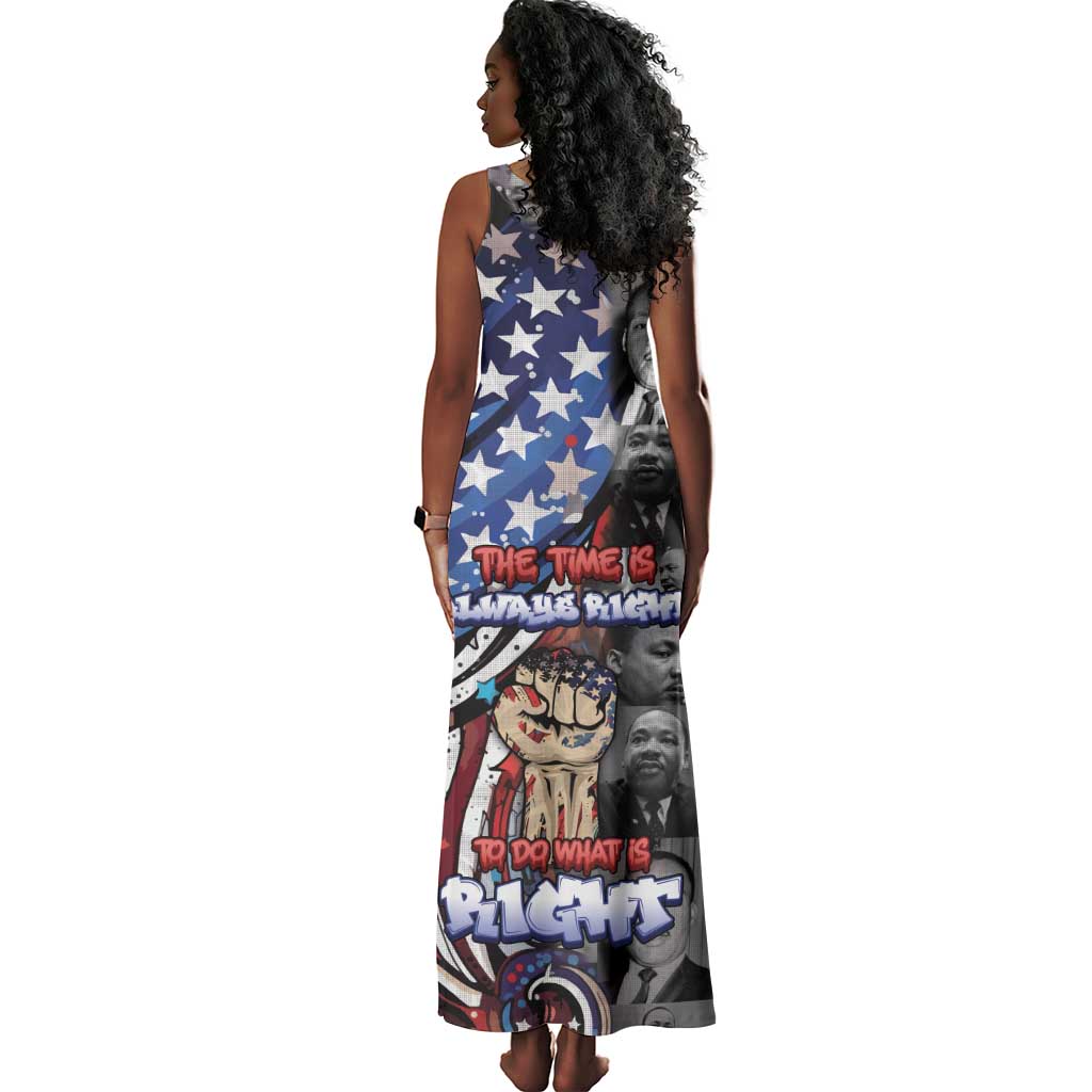 Martin Luther King Jr Day Tank Maxi Dress Dreamers Today Leaders Tomorrow - African Pride