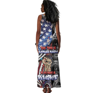 Martin Luther King Jr Day Tank Maxi Dress Dreamers Today Leaders Tomorrow - African Pride