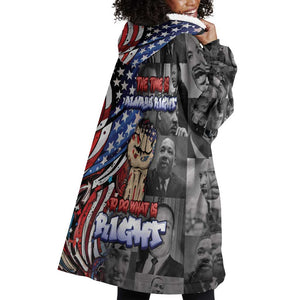 Martin Luther King Jr Day Wearable Blanket Hoodie Dreamers Today Leaders Tomorrow - African Pride