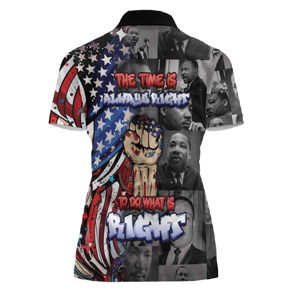 Martin Luther King Jr Day Women Polo Shirt Dreamers Today Leaders Tomorrow - African Pride