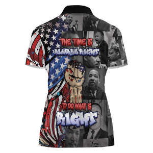 Martin Luther King Jr Day Women Polo Shirt Dreamers Today Leaders Tomorrow - African Pride